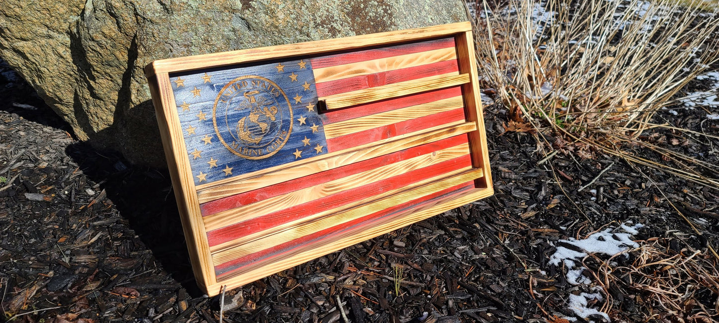 Challenge Coin Holder American Flag