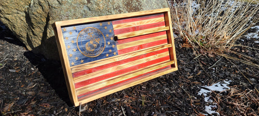 Challenge Coin Holder American Flag