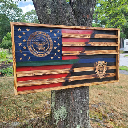 Challenge Coin Holder American Flag