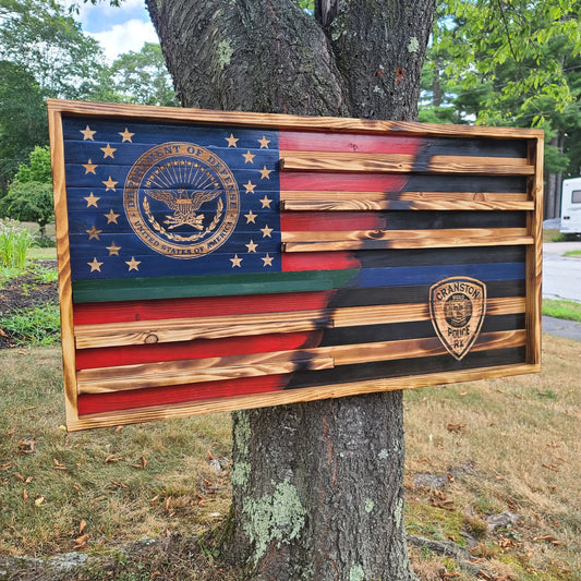 Challenge Coin Holder American Flag
