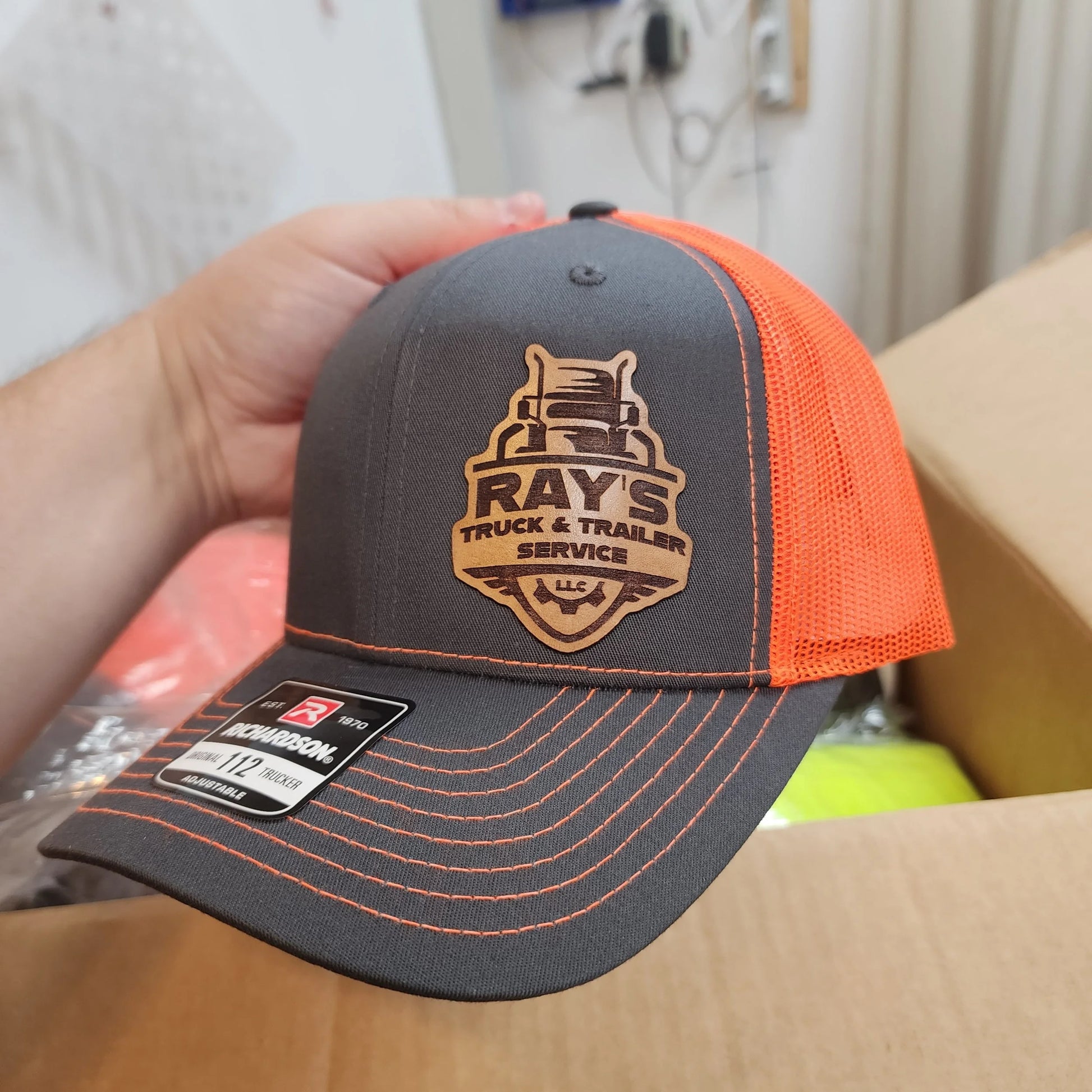 Leather Patch Trucker Hats