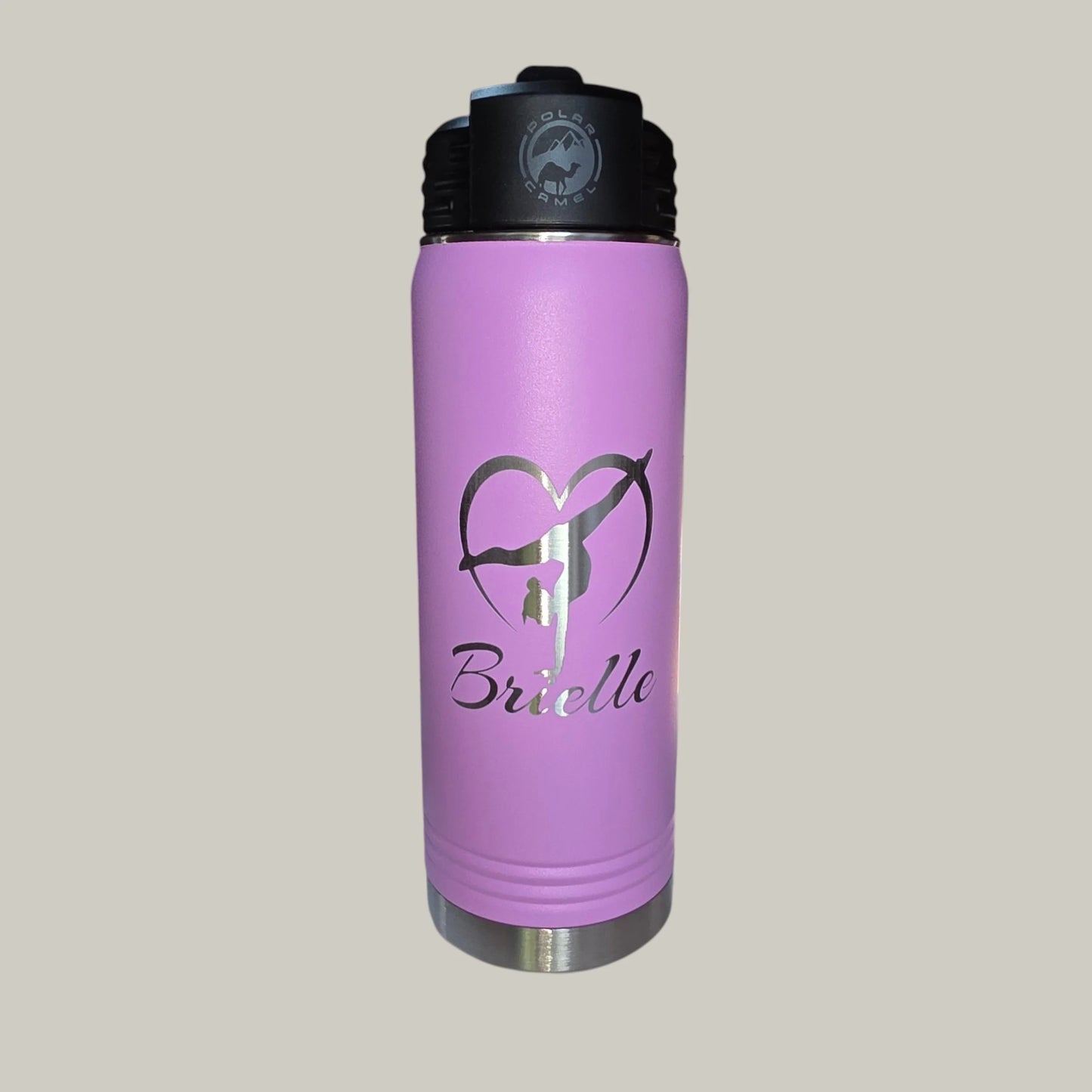 20 oz Water Bottle with Straw
