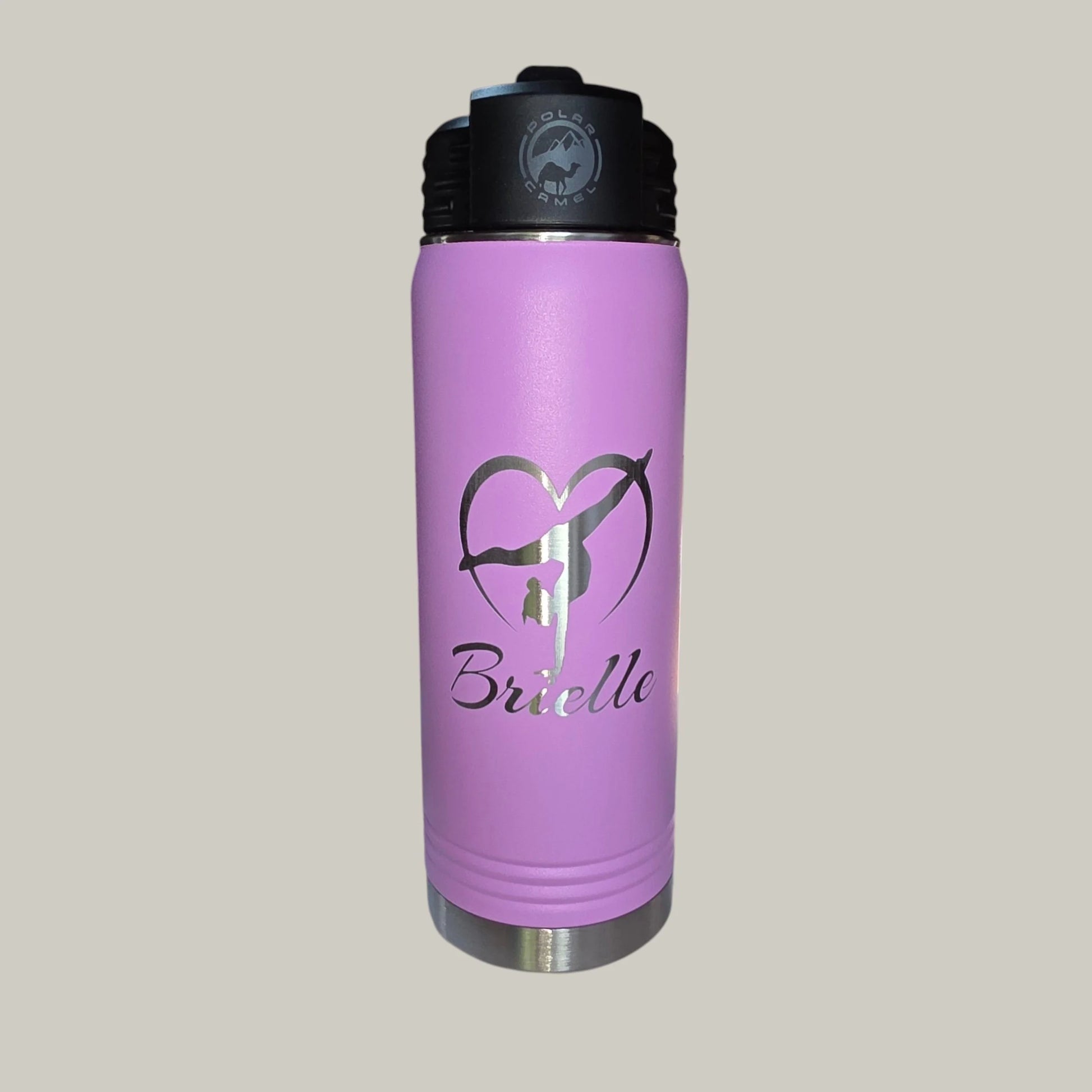 20 oz Water Bottle with Straw
