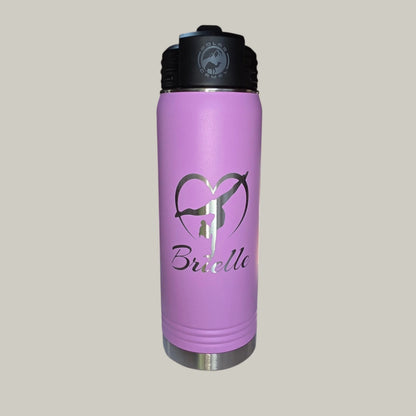 20 oz Water Bottle with Straw
