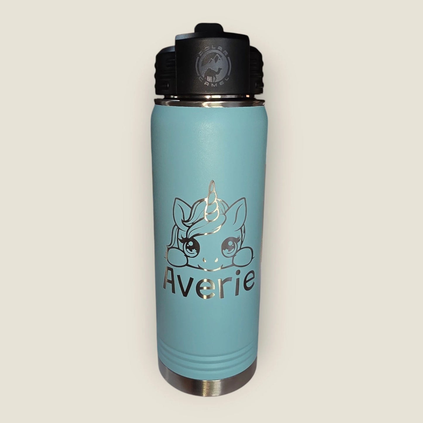 20 oz Water Bottle with Straw