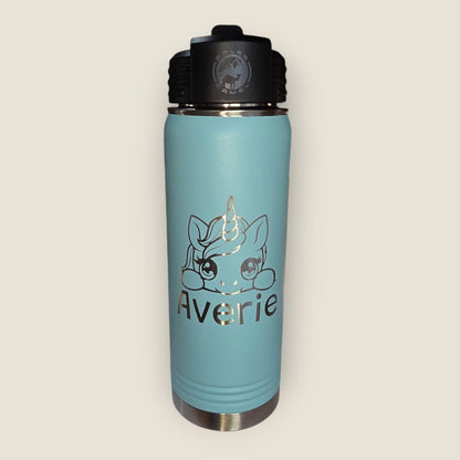 20 oz Water Bottle with Straw