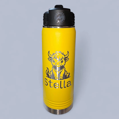 20 oz Water Bottle with Straw