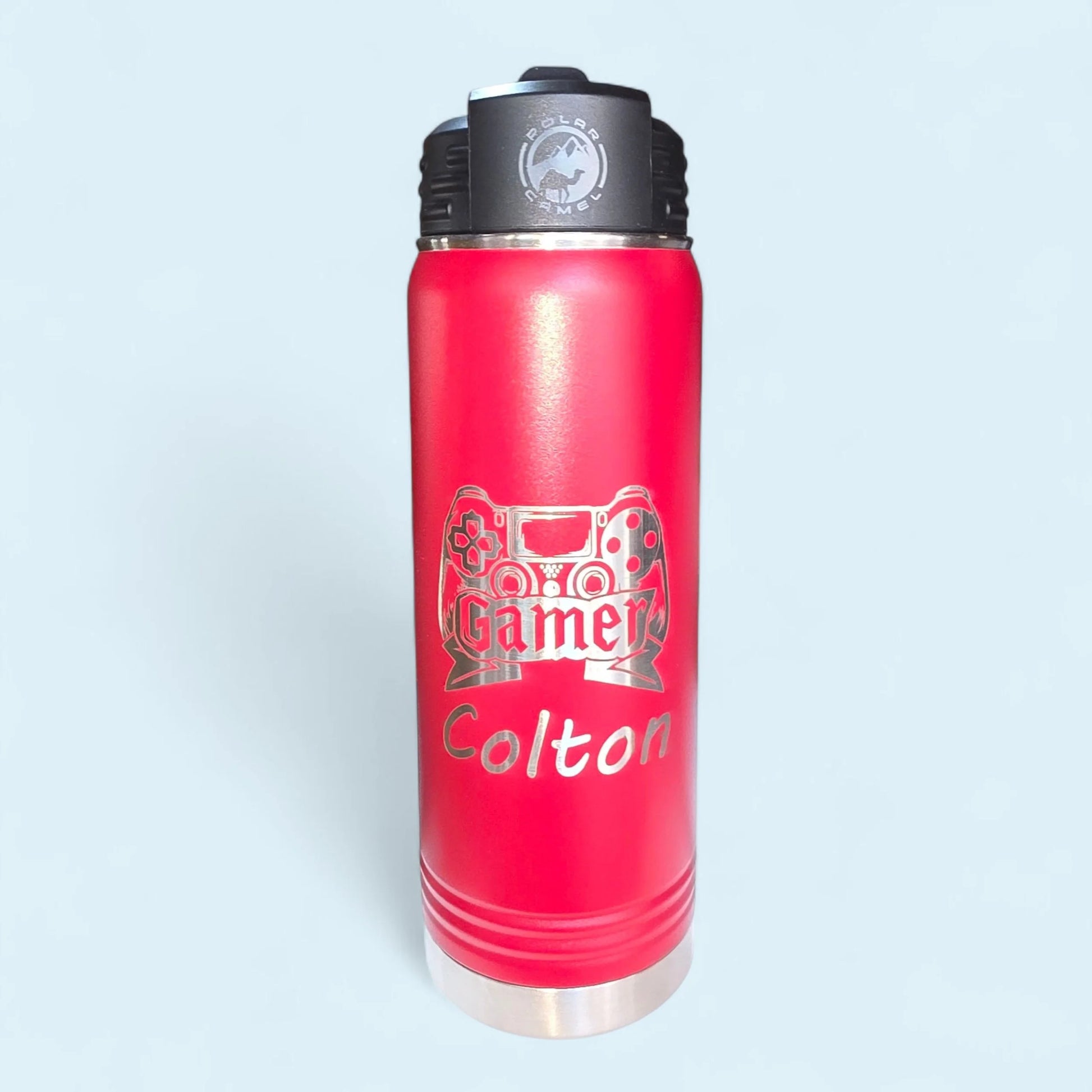 20 oz Water Bottle with Straw