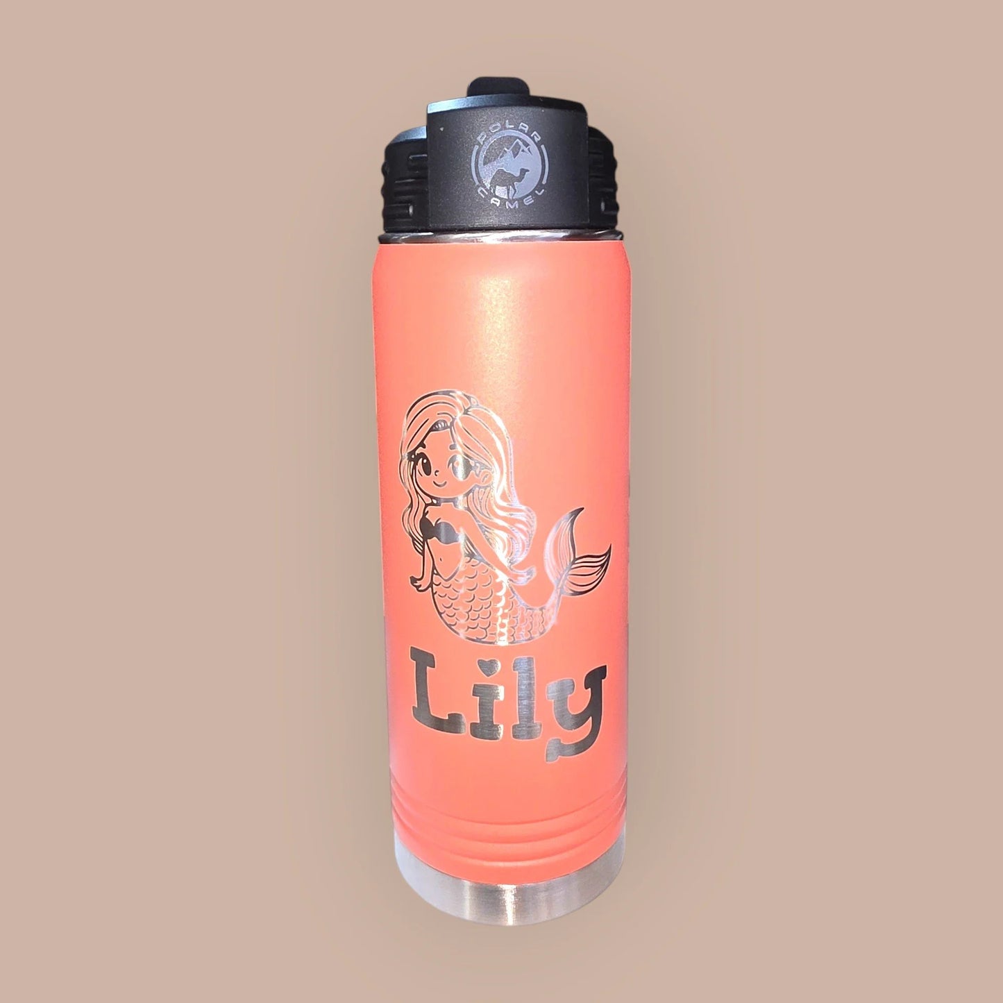 20 oz Water Bottle with Straw