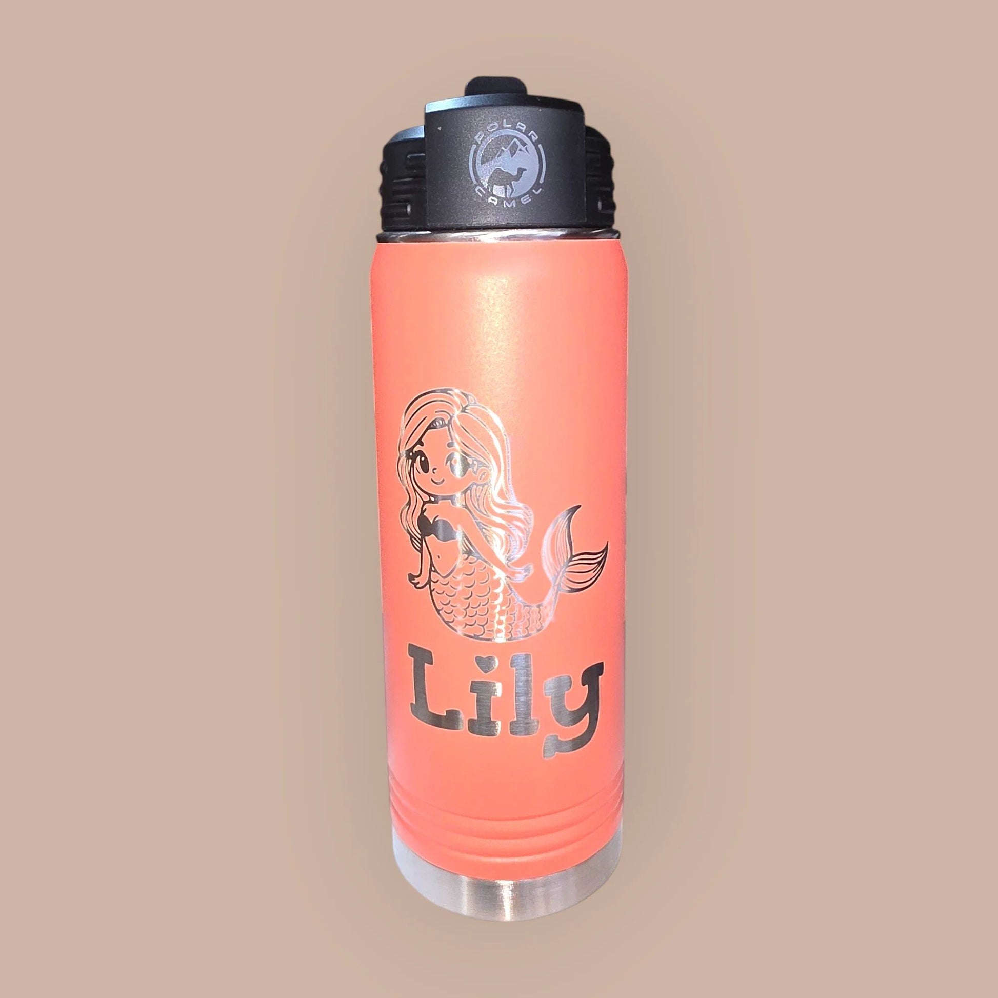 20 oz Water Bottle with Straw