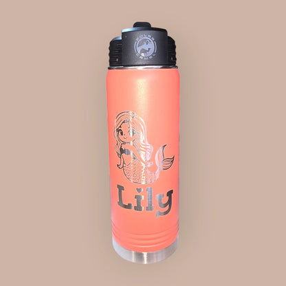 20 oz Water Bottle with Straw