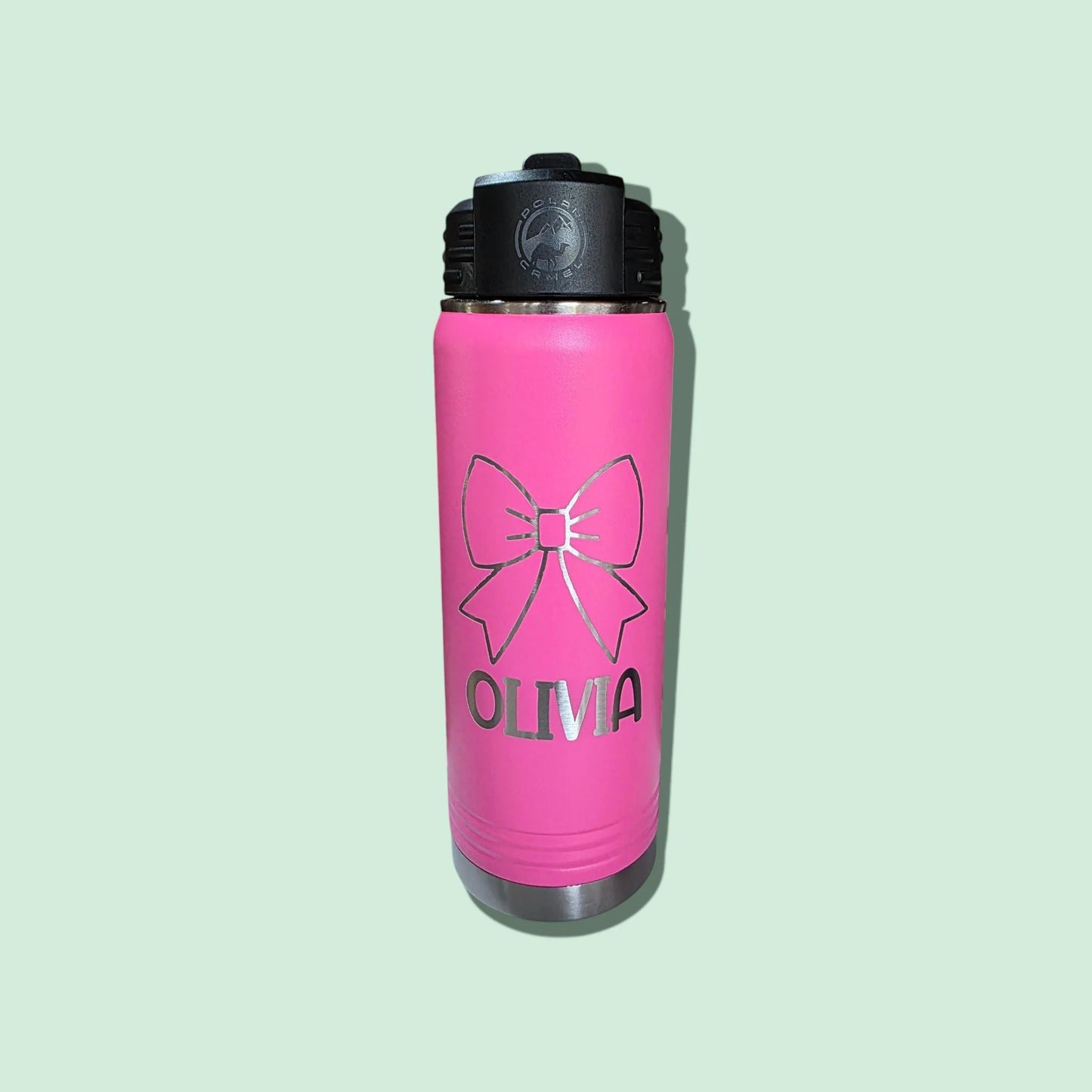 20 oz Water Bottle with Straw