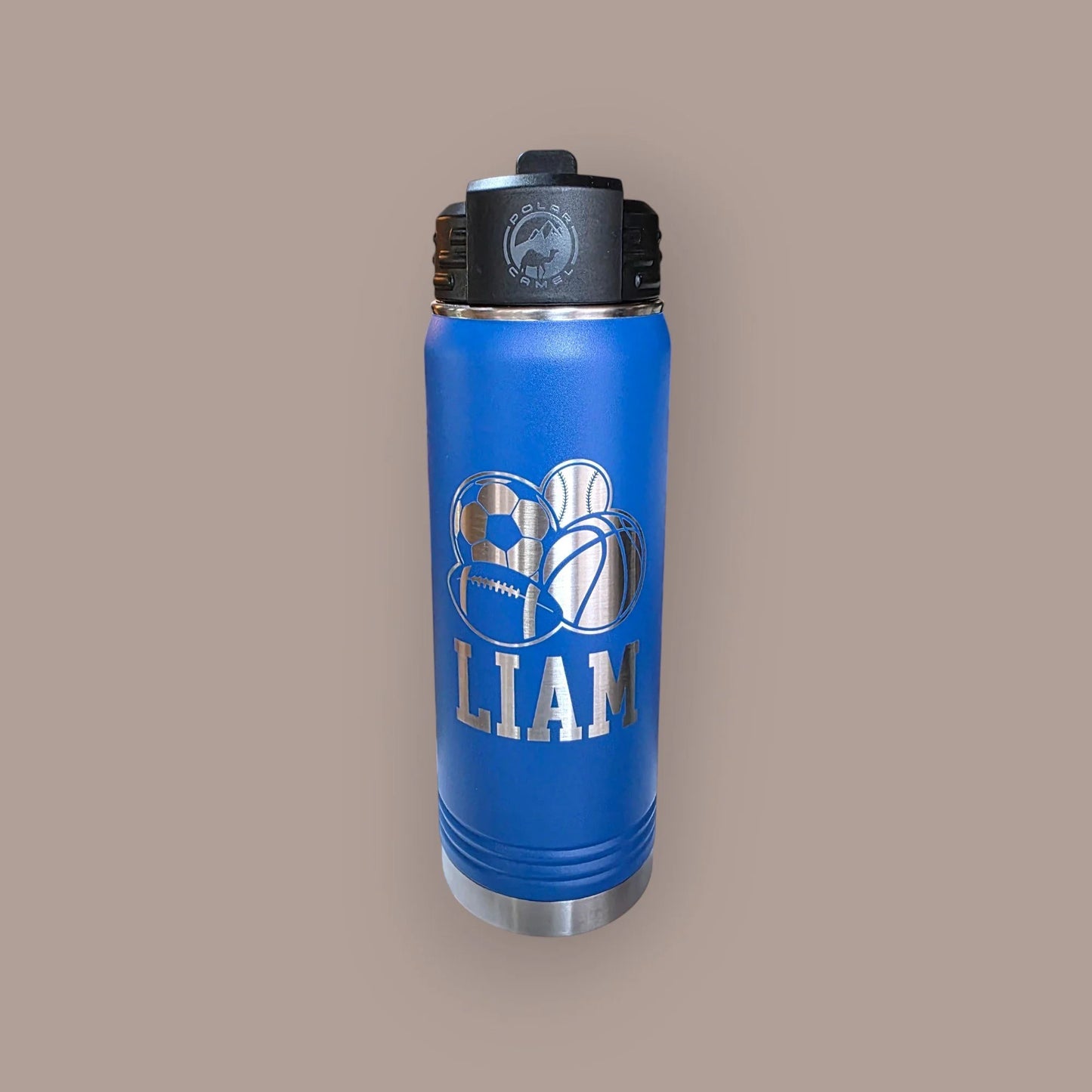 20 oz Water Bottle with Straw