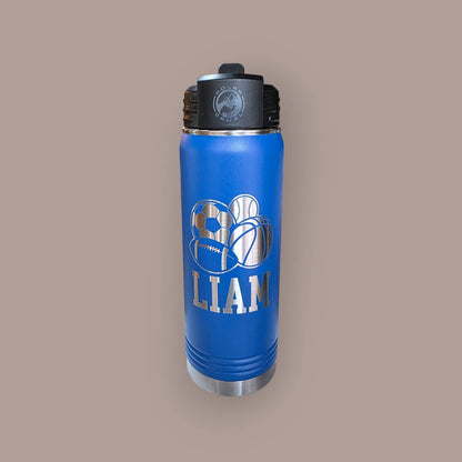 20 oz Water Bottle with Straw