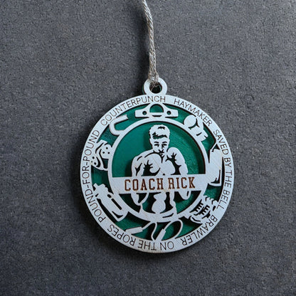 Personalized Laser-Cut Sports Ornaments – Custom Name, Number & Sport