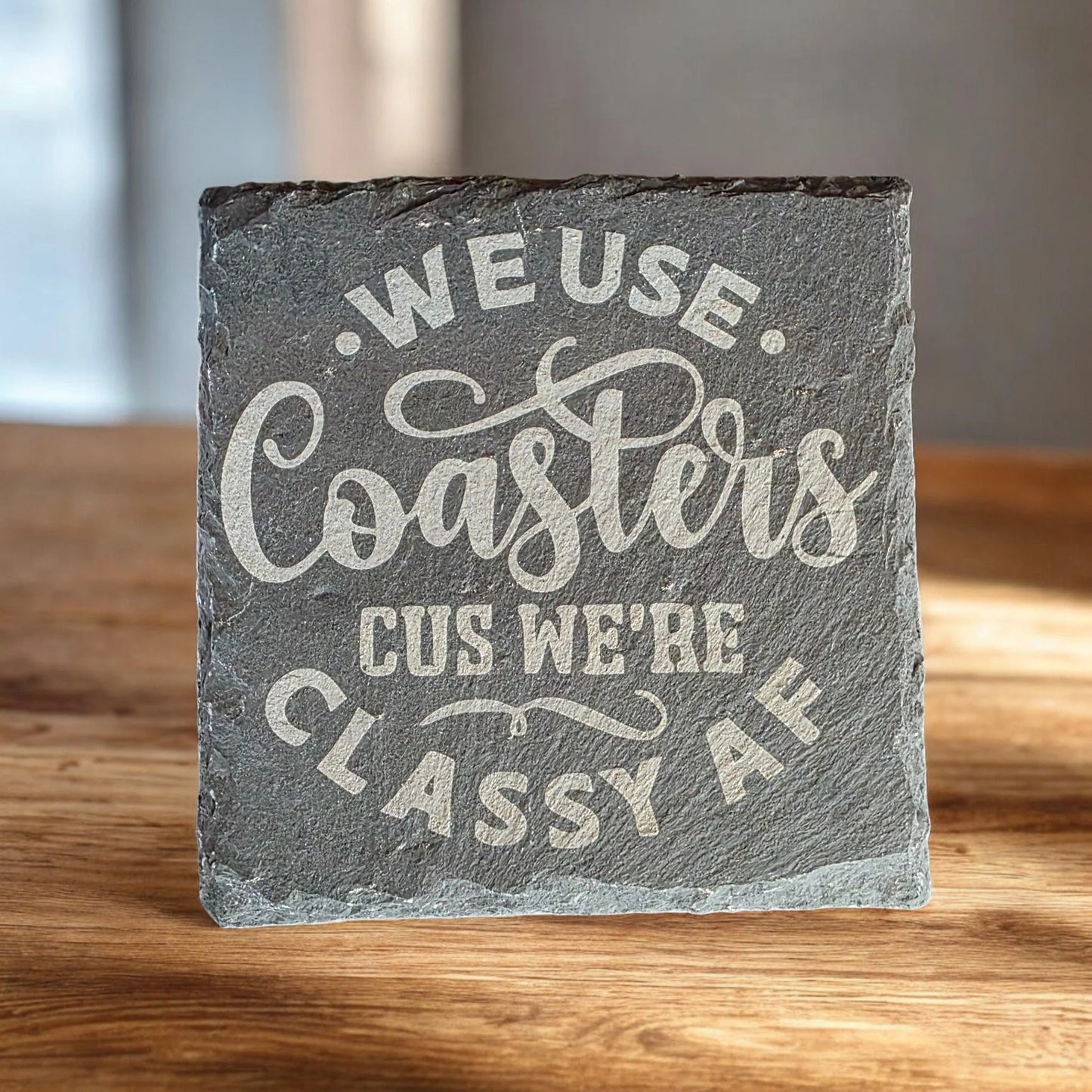 Laser Engraved Slate Coasters