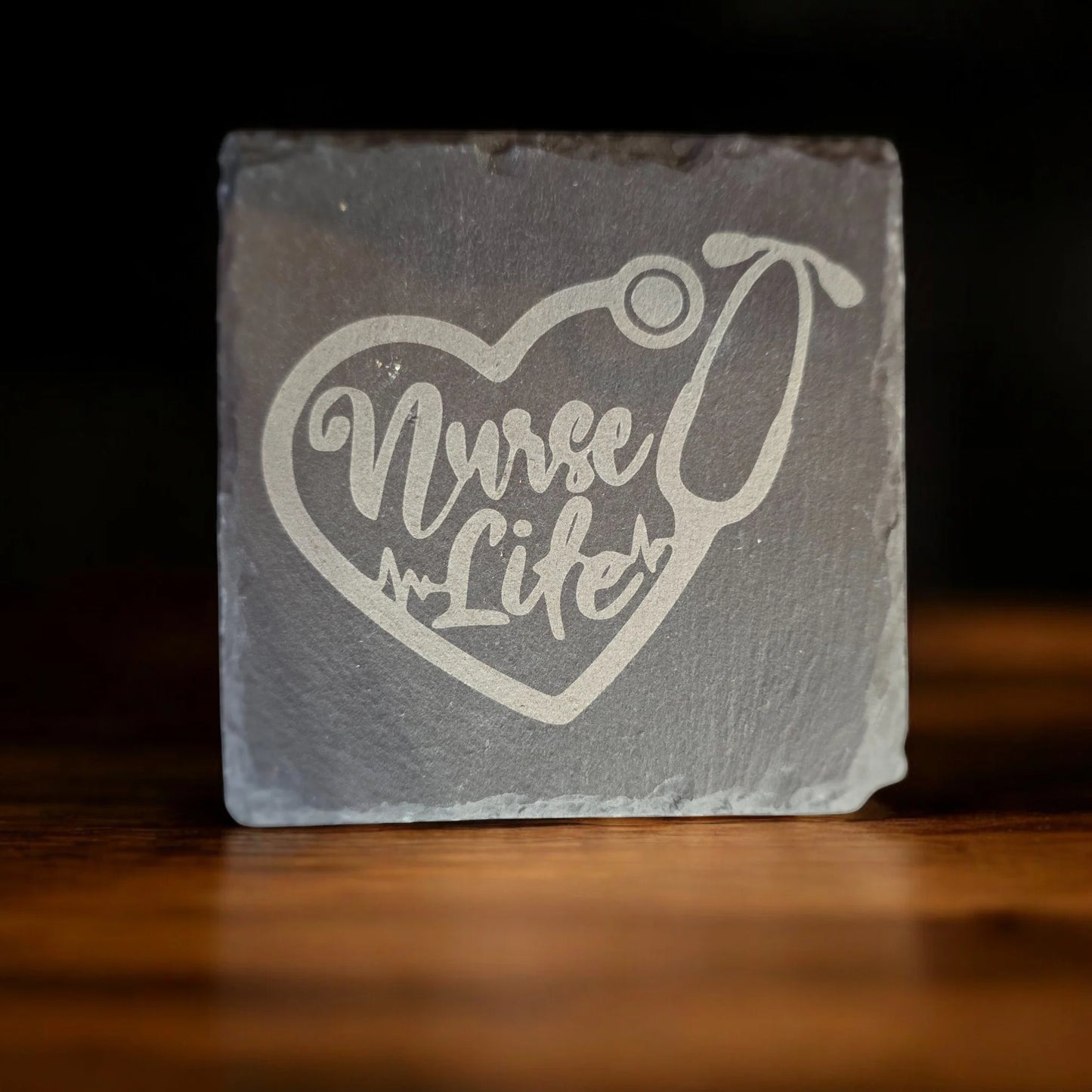 Laser Engraved Slate Coasters