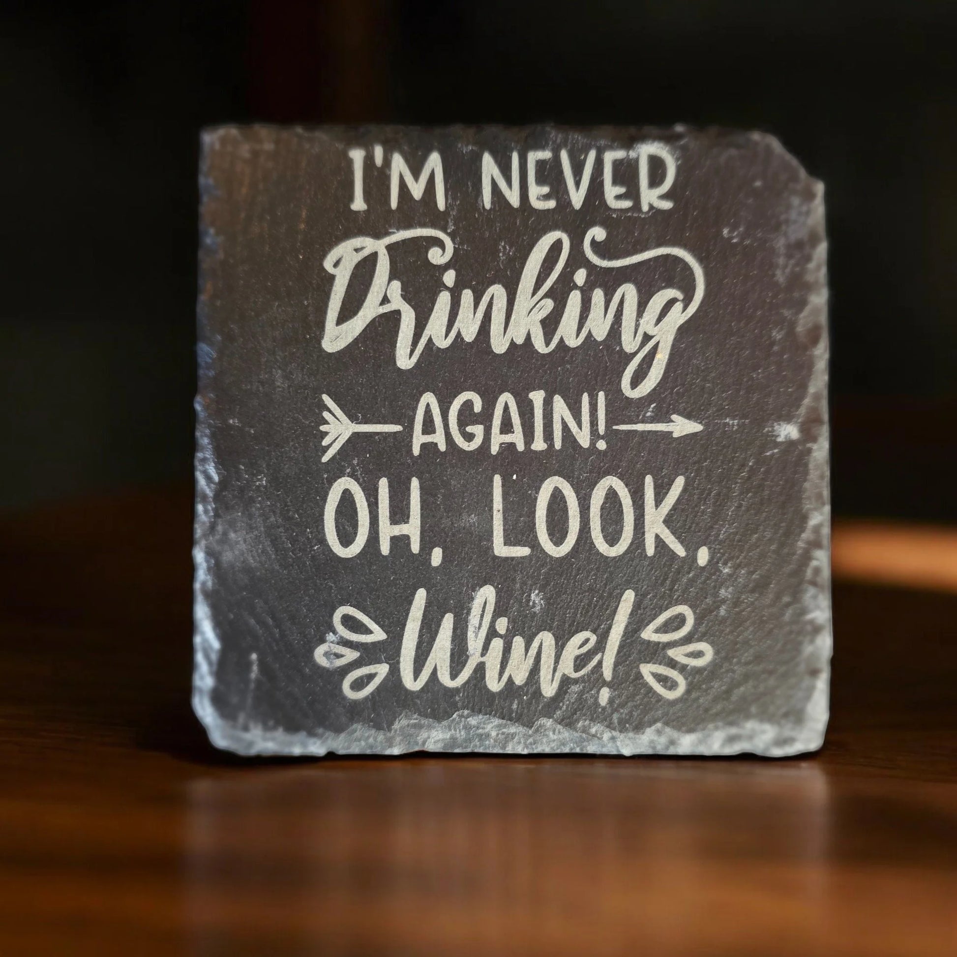 Laser Engraved Slate Coasters