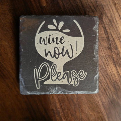 Laser Engraved Slate Coasters