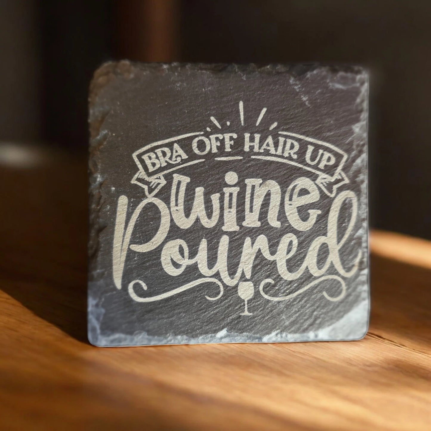 Laser Engraved Slate Coasters