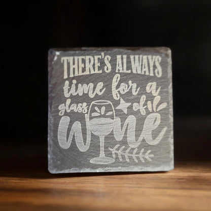Laser Engraved Slate Coasters
