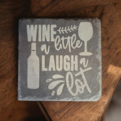 Laser Engraved Slate Coasters