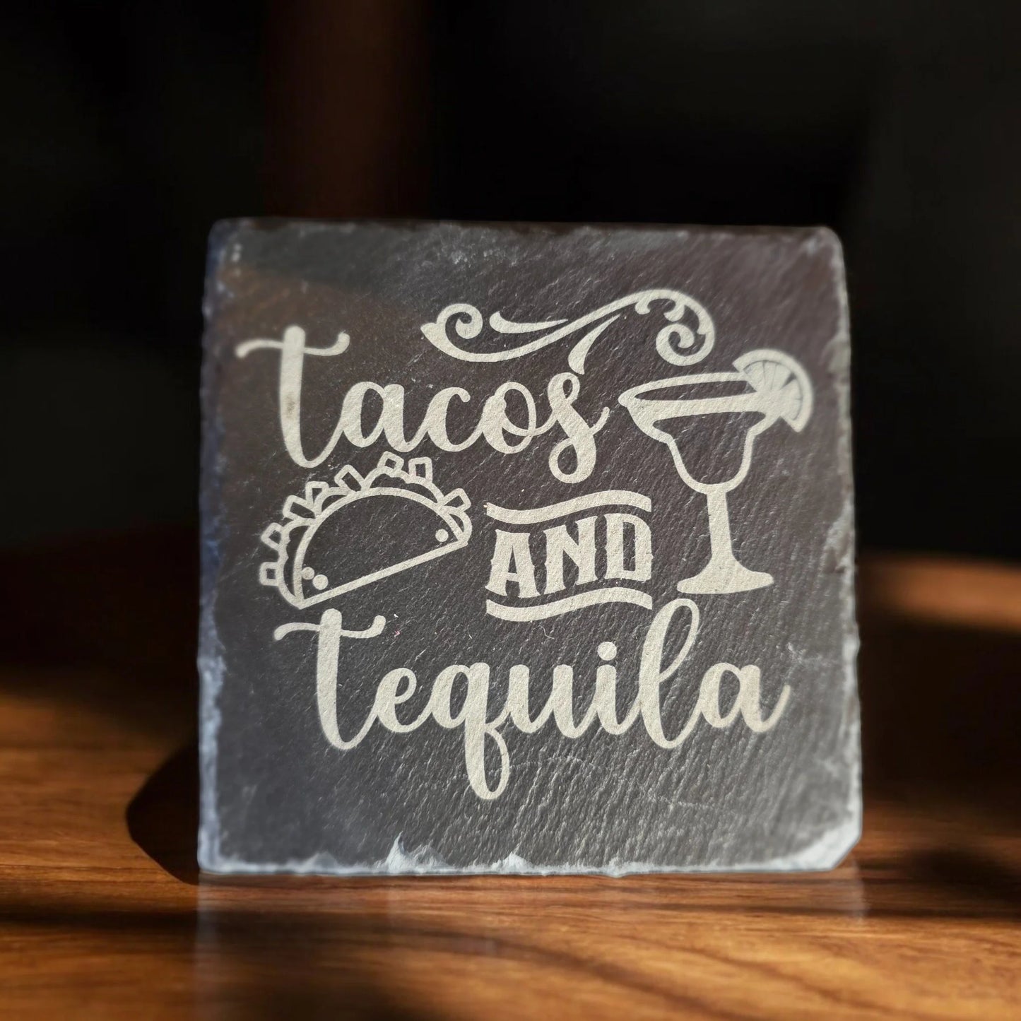 Laser Engraved Slate Coasters