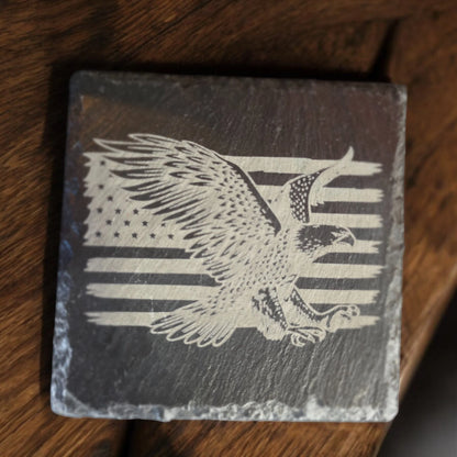 Laser Engraved Slate Coasters