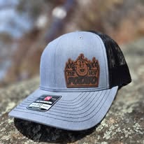 Custom Leather Patch Trucker Hats