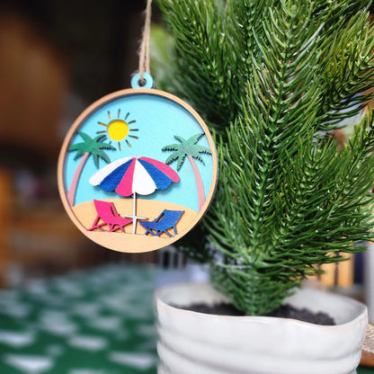 Beach Christmas Ornament