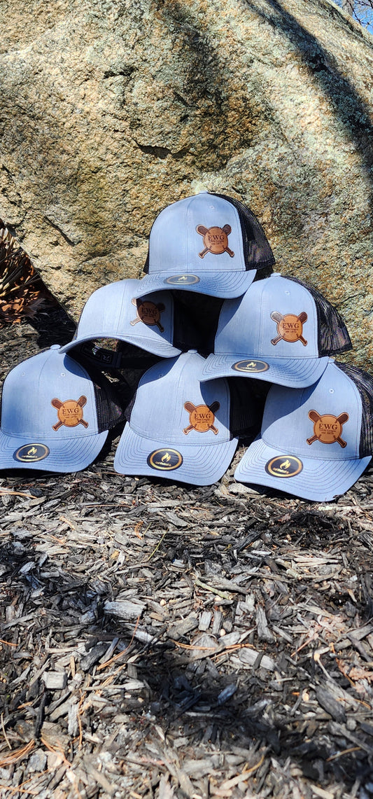 Leather Patch Trucker Hats