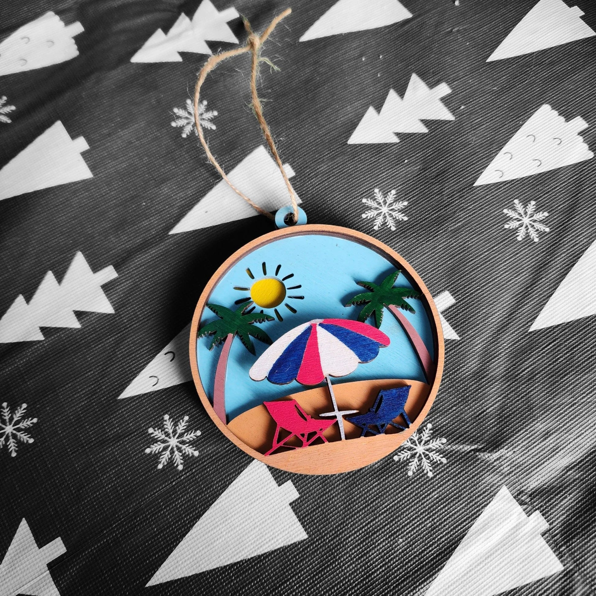 Beach Christmas Ornament